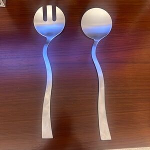 Salad serving set spoon and fork